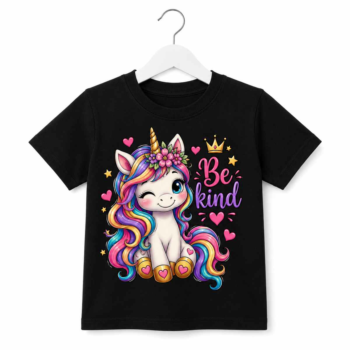 Girls' "Be Kind" Unicorn T-Shirt