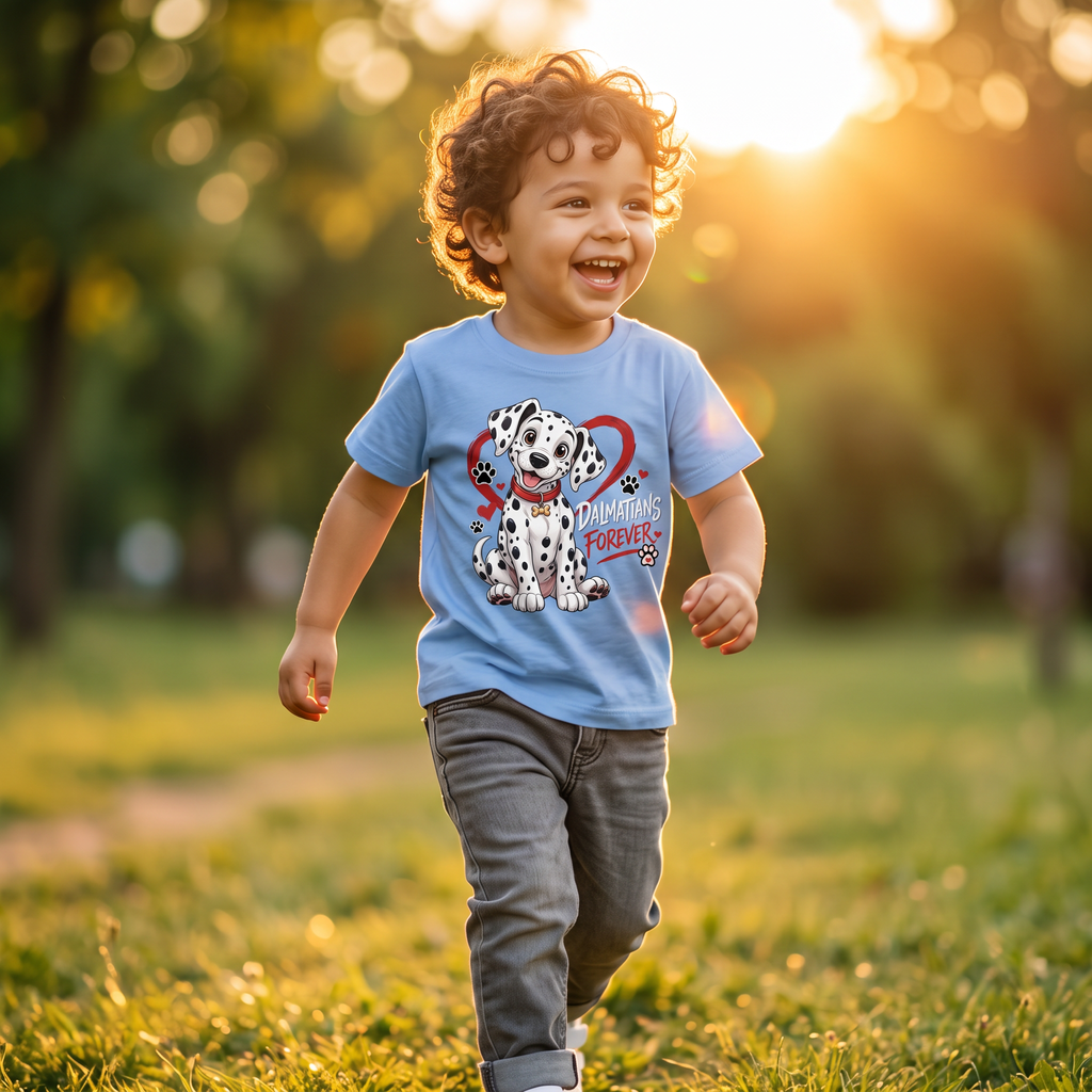 Tricou cu grafică „Dalmatian Forever” pentru băieți