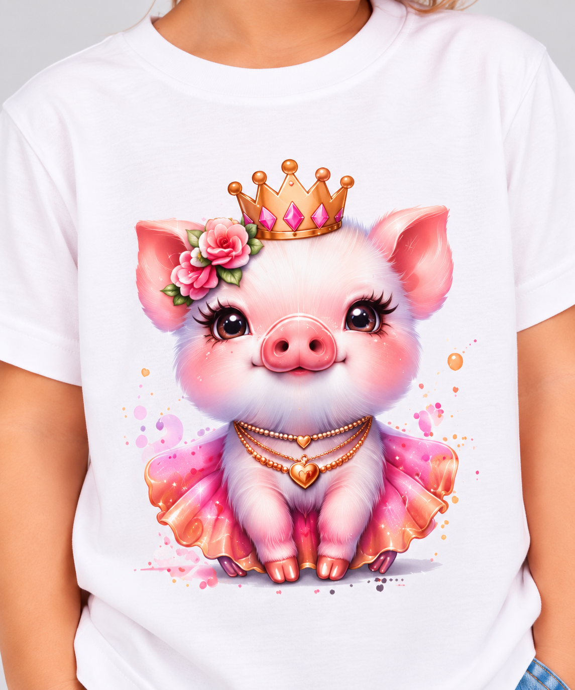 Girls' Princess Piggy Graphic T-Shirt