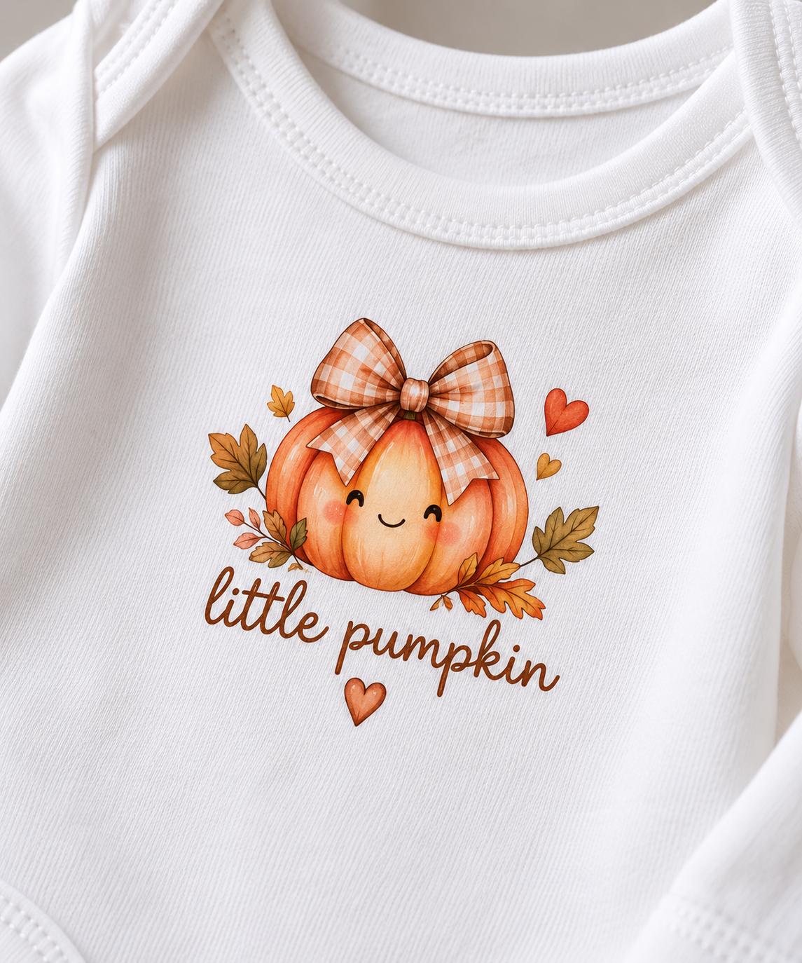 Set of 3 Long-Sleeve Baby Girl Bodysuits – Autumn Collection