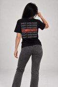 Women’s „Don't Overthink” Typography Back-Print T-Shirt