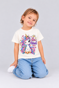T-shirt da bambina "Be Kind" con unicorno
