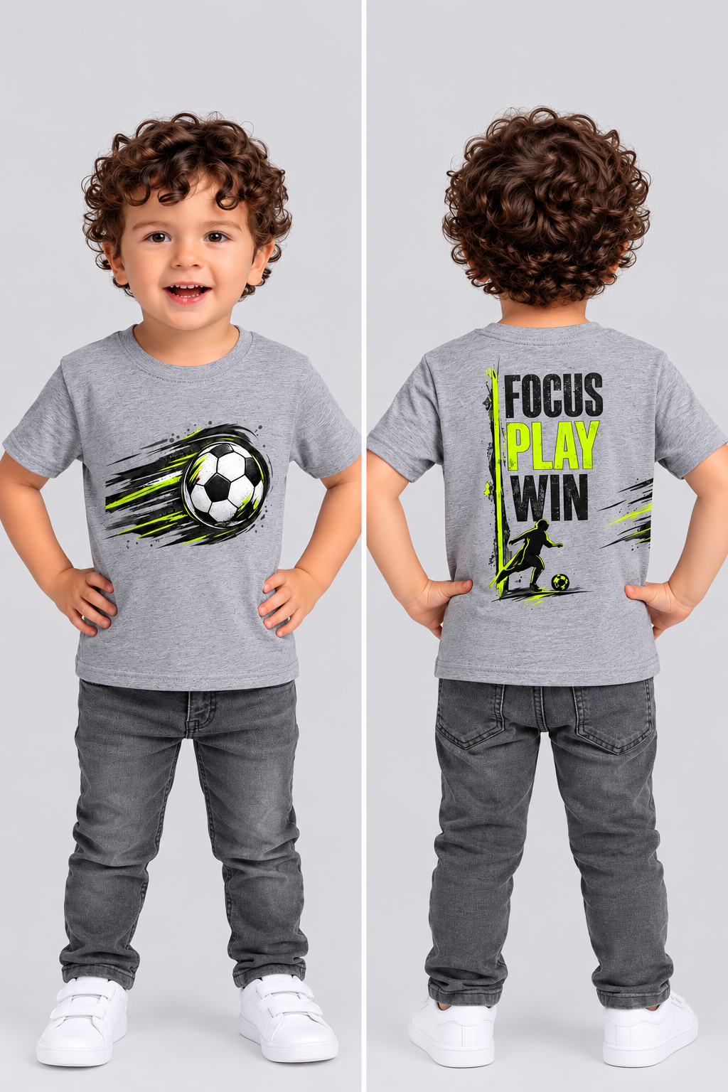 Boys’ Focus Play Win Football T-Shirt
