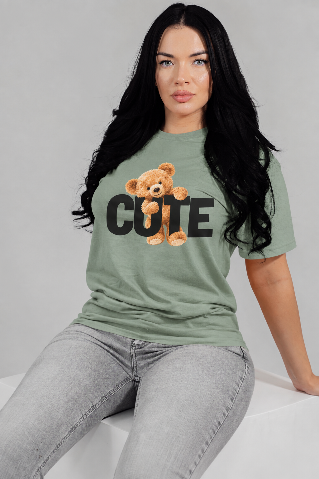 "Cute" Teddy Bear Women's Graphic T-Shirt