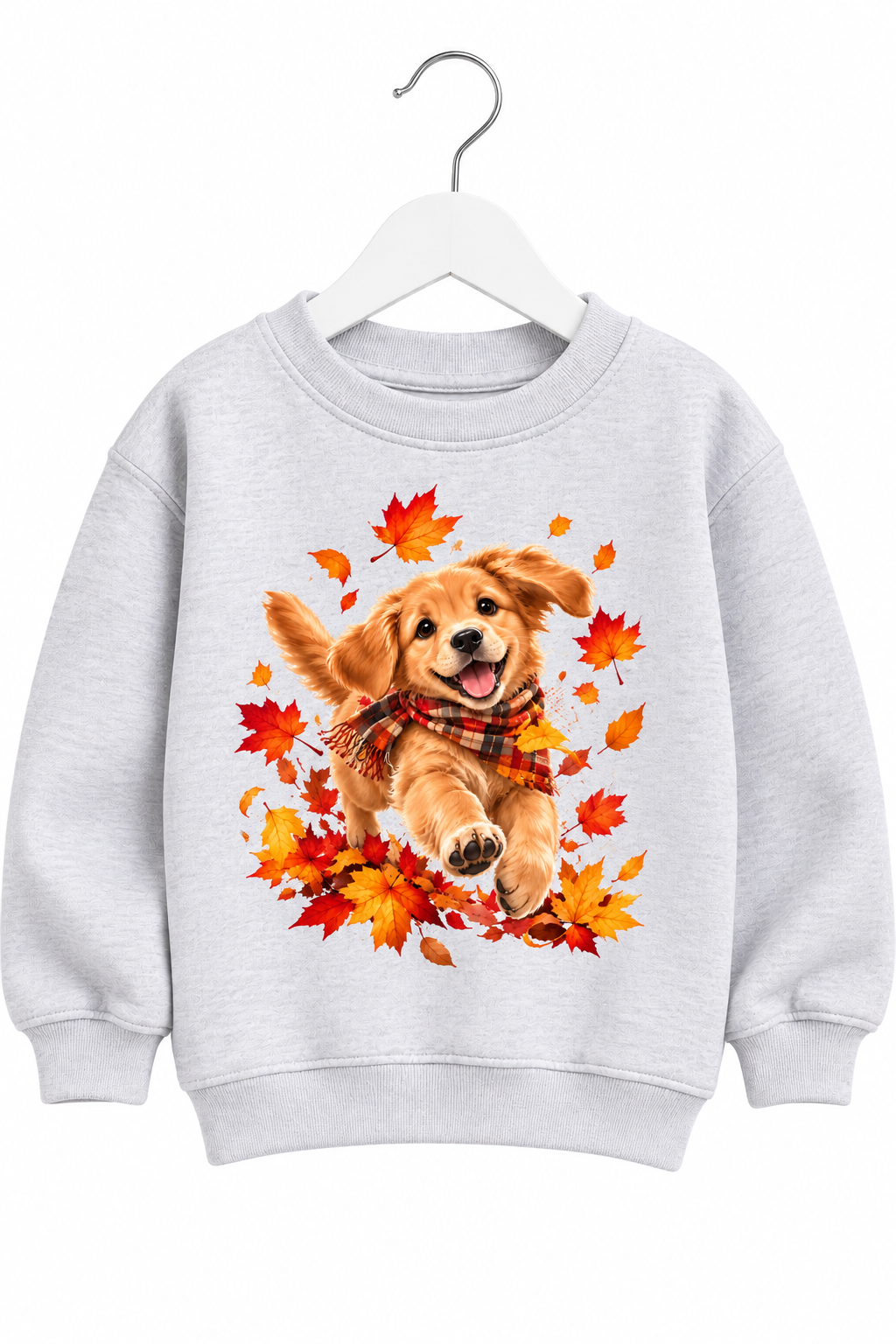 Kids Autumn Puppy Long Sleeve Sweatshirt
