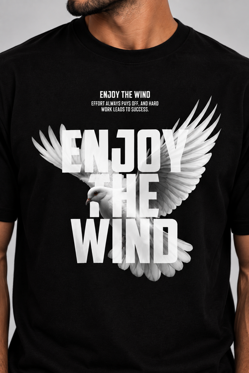 "Enjoy the Wind" Men's Graphic T-Shirt