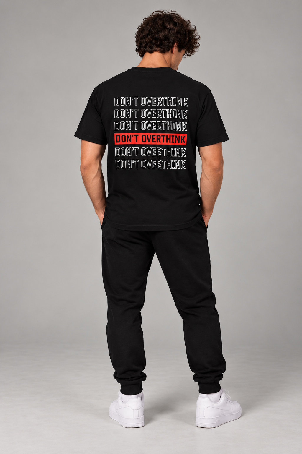 T-shirt grafica "Don't Overthink"