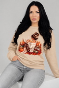 Women's Cozy Autumn Reading Girl Sweatshirt / Fall Book Lover Jumper