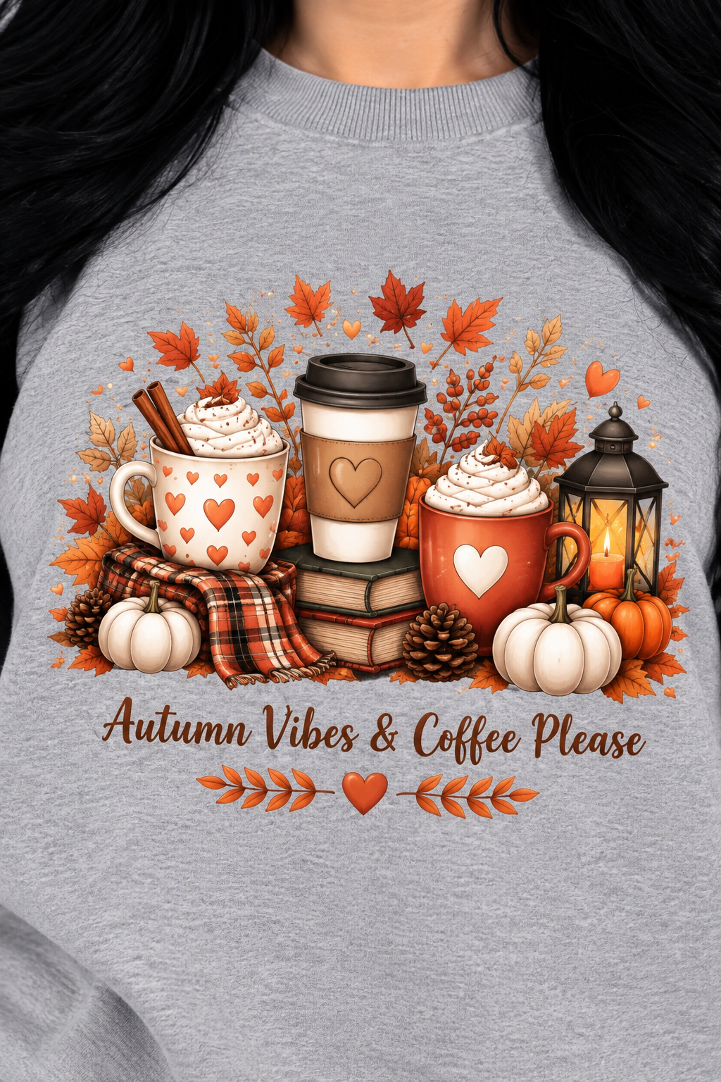 Women's Autumn Vibes & Coffee Please Sweatshirt