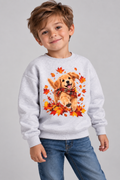 Kids Autumn Puppy Long Sleeve Sweatshirt