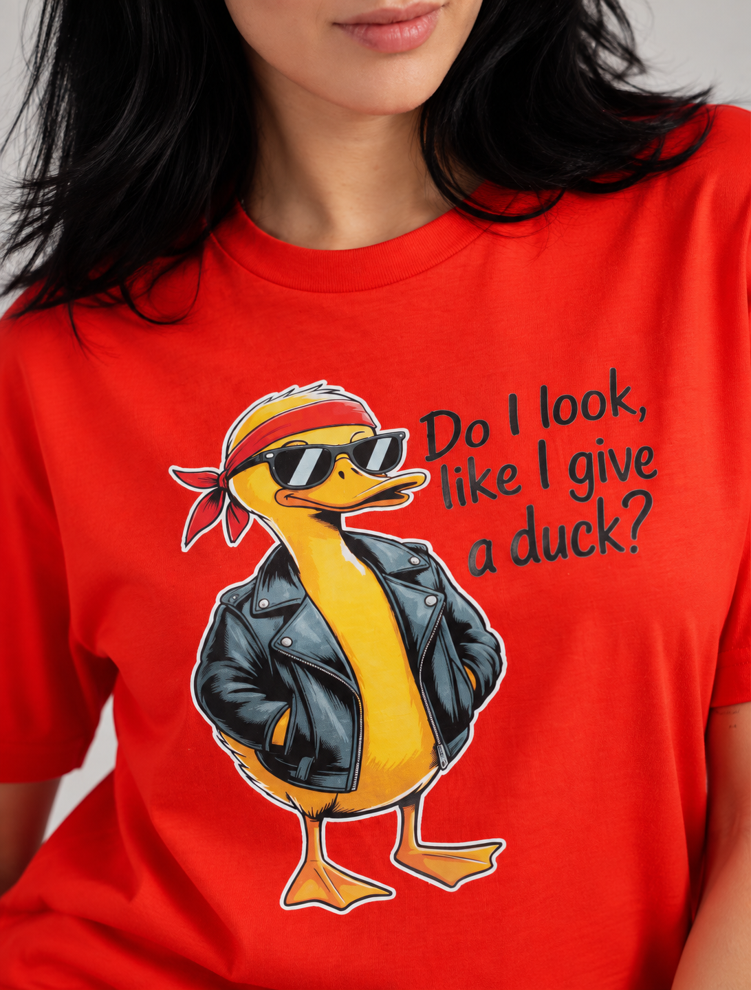 Women’s „Give a Duck” Rebel Graphic T-Shirt